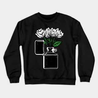 white rose lighter Crewneck Sweatshirt